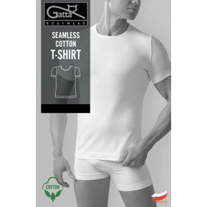 Pánské tričko - SEAMLESS COTTON T-SHIRT - GATTA BODYWEAR bílá L