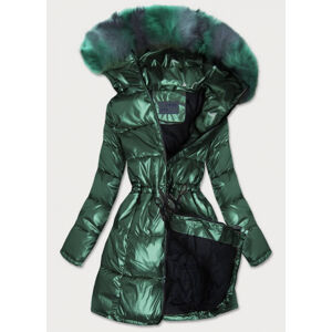 Zelená metalická dámská zimní bunda - Gemini zelená XL