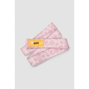 Textilní odporová guma dlouhá na cvičení- Rose Sea  - GoldBee růžová-vzor one size