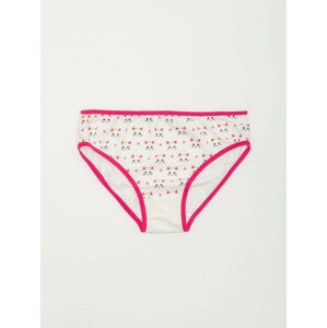 Bílé a růžové kalhotky pro dívku 104/110