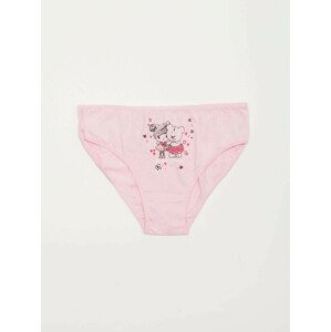 Růžové dívčí kalhotky s potiskem 104/110