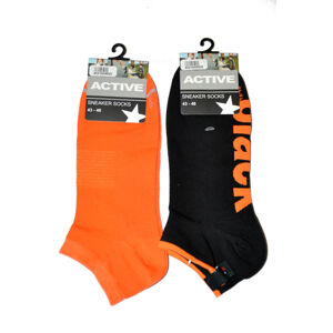 Pánské kotníkové ponožky WiK 16499 Active Sneaker Socks černá 39-42