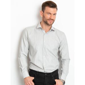 Pánská šedá bavlněná košile 2XL
