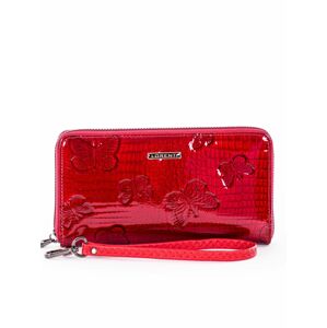 Dámská červená lakovaná peněženka ONE SIZE