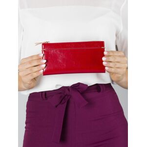 Červená měkká dámská peněženka jedna velikost