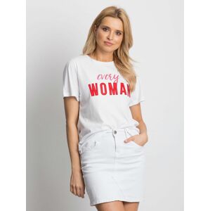 Dámské bílé tričko EVERY WOMAN XL
