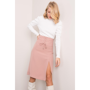 Asymetrická pudrově růžová sukně BSL S