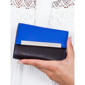 Černá a modrá dámská peněženka s ozdobnou sponou ONE SIZE