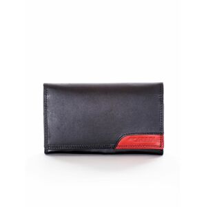 Černá peněženka s červenou vložkou ONE SIZE