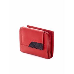 Červená peněženka s kontrastním povrchem ONE SIZE