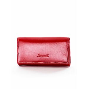 Dámská červená kožená peněženka ONE SIZE