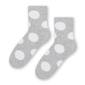 Dámské vzorované ponožky 099 světle šedá žíhaná 38-40