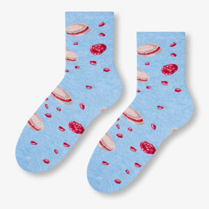 Dámské vzorované ponožky 099 modrá 38-40