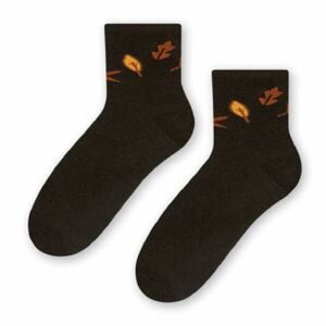 Dámské vzorované ponožky 099 hnědá 38-40