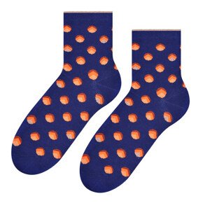 Dámské vzorované ponožky 099 tmavě modrá 35-37