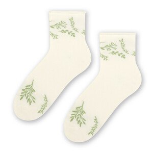 Dámské vzorované ponožky 099 okrová 38-40