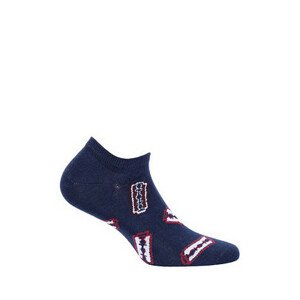 Pánské kotníkové ponožky Wola Perfect Man Casual W91.N01 kouřová 42-44