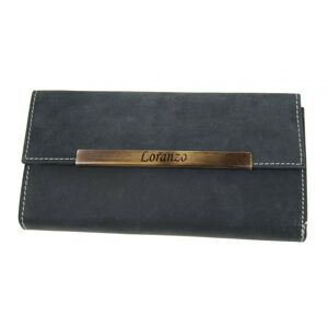 Dámská kožená peněženka LORANZO 946 černá - NEW BERRY khaki