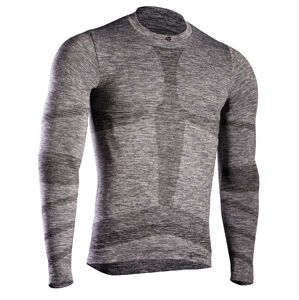 Pánské termo triko s dlouhým rukávem IRON-IC (fleece) - šedá Barva: Šedá-IRN, Velikost: S/M