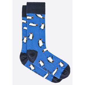 Pánské ponožky JFLSF17W16 - John Frank tm.modrá s obrázkem 40-45