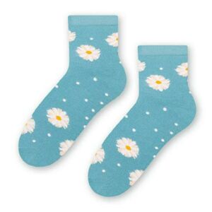 Dámské vzorované ponožky 099 modrá 35-37