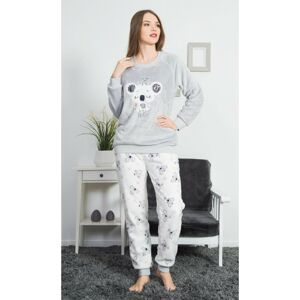 Dámské pyžamo dlouhé Koala - Vienetta šedá S