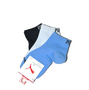 Dámské/dívčí ponožky Puma 907375 Quarter Soft A'3 white-blue-red 39-42