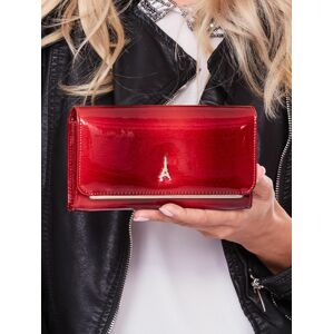 Lakovaná červená peněženka z přírodní kůže 74110 - FPrice červená one size
