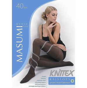 Punčochové kalhoty Knittex Masumi 40 den tmavě šedá 5-XL