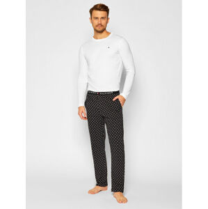 Pánské pyžamo UM0UM01961 0HB bílá-vzor - Tommy Hilfiger vícebarevná XL