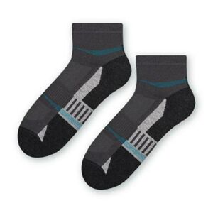 Pánské vzorované ponožky 054 tmavě šedá 41-43