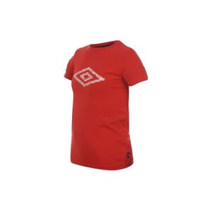 Umbro Cotton Logo T Shirt Boys Red - Červená / 11-12 - Umbro 11/12