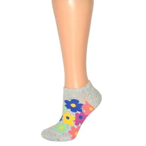 Dámské ponožky Magnetis 13537 Barevné květy béžová univerzální