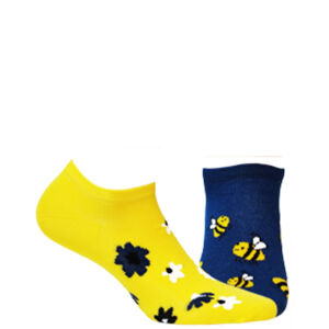 Vzorované ponožky FUNKY modrá žlutá 39/42