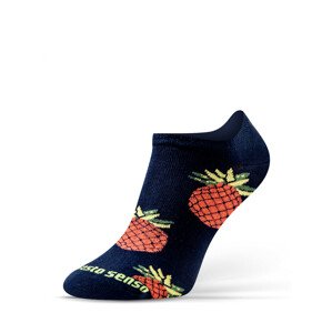 Kotníkové ponožky Sesto Senso Casual barevné pásky 43-46