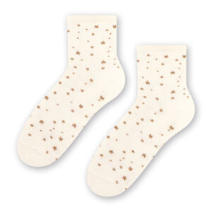 Dámské vzorované ponožky 099 okrová 35-37