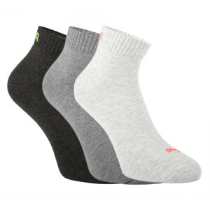 3PACK ponožky Puma šedé (271080001 017) S