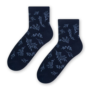 Dámské vzorované ponožky 099 námořnická modrá 38-40