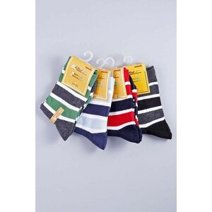 Chlapecké ponožky 4pcs B502D  vícebarevná - Gemini vícebarevná 19-22