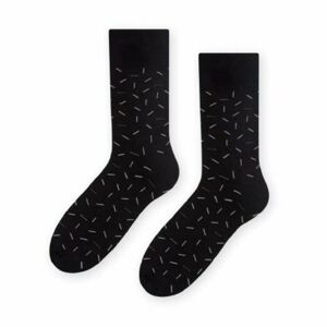 Ponožky k obleku - se vzorem 056 Černá 39-41