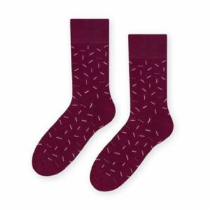 Ponožky k obleku - se vzorem 056 bordó 45-47