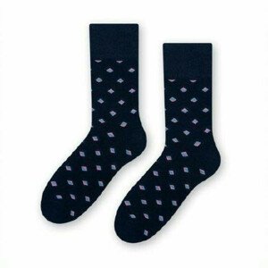 Ponožky k obleku - se vzorem 056 námořnická modrá 45-47