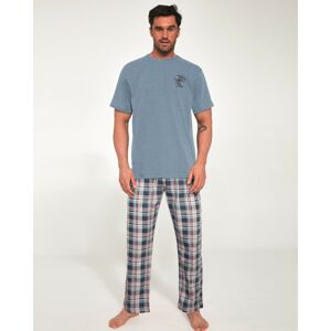 Pánské pyžamo Cornette 134/115 Ontario 5 kr/r S-2XL modrá melanž XL