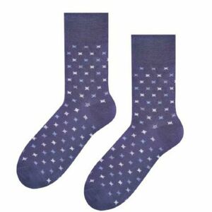 Ponožky k obleku - se vzorem 056 Šedá 45-47
