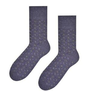 Ponožky k obleku - se vzorem 056 šedá melanž 45-47