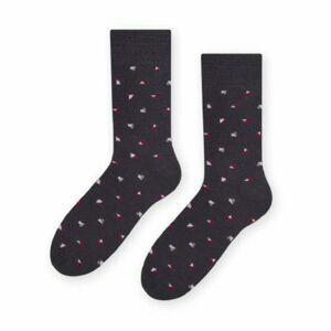 Ponožky k obleku - se vzorem 056 C.Šedá 39-41