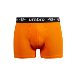 Pánské boxerky Umbro UMUM0241 oranžová / černá m