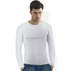 Pánské triko bezešvé T-shirt girocollo manica lunga - Intimidea bílá L/XL
