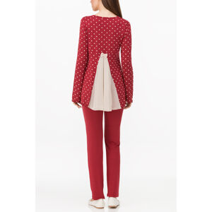 Dámské pyžamo 11167 - Vamp červená - puntík L