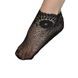 Dlouhé krajkové dámské ponožky baleríny Knittex 2021 béžový S / M